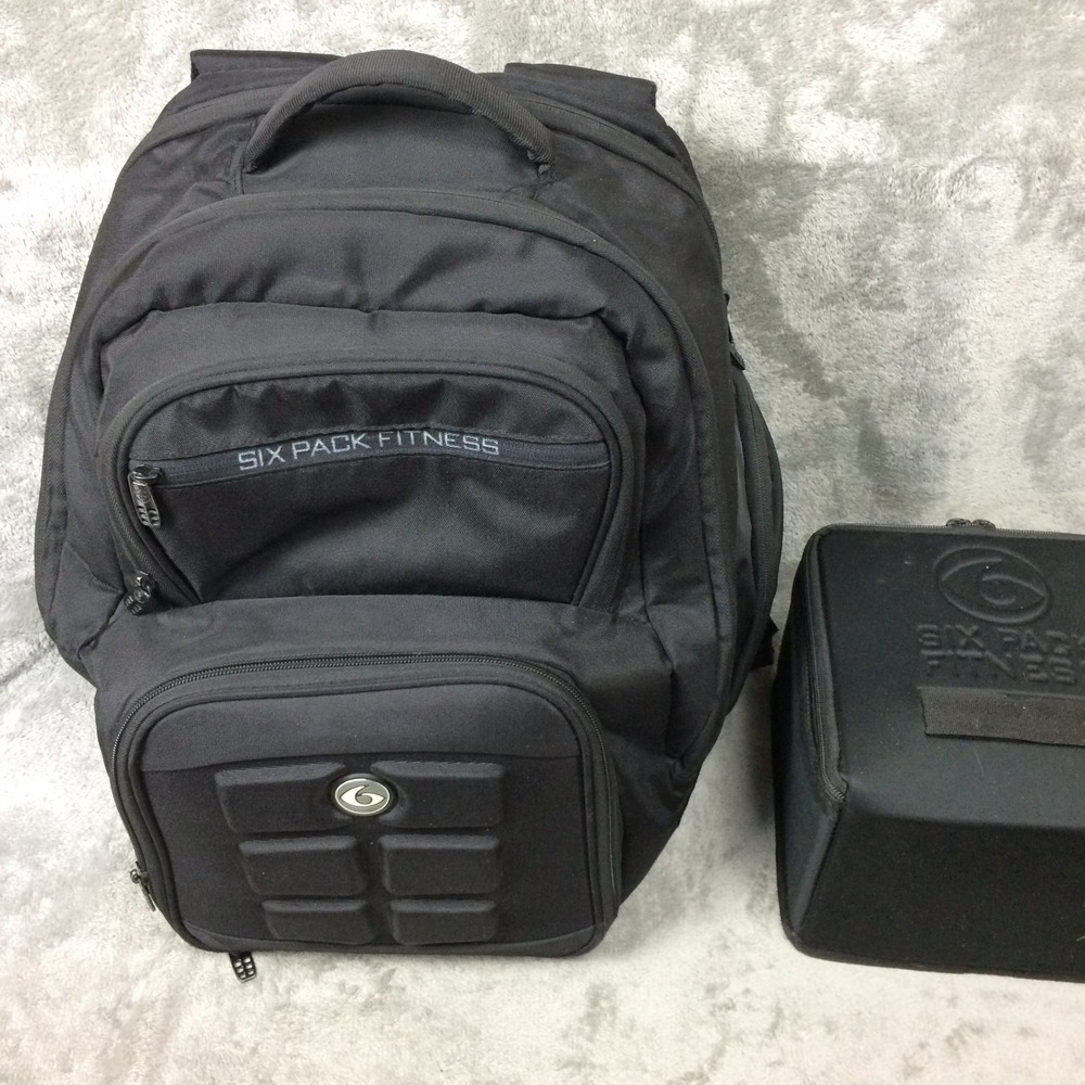 6 Pack Fitness Operator Tactical Backpack Removable 3 Meal Stealth Black